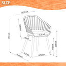 Midtown Concept Brampton Chiavari Outdoor Chairs Set of 4, Light Teak Finish - Like New