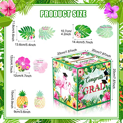 OUTUS GRADUATION CARD BOX 48PCS HAWAII CARDS TROPICAL CONGRATS GRAD PAPER BOX - Like New