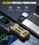 VACASSO CAR JUMP STARTER 5000A BATTERY JUMP STARTER LED LIGHT Z08 - BLACK/YELLOW - Like New