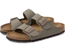 BIRKENSTOCK ARIZONA REGULAR FIT (UNISEX) - SIZE: MEN 6 WOMEN 8 - STONE BIRKIBUC - Like New