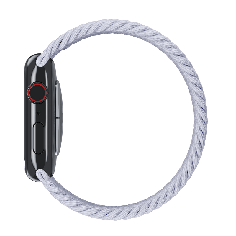 APPLE WATCH BAND BRAIDED SOLO LOOP 45MM, SIZE 10 - PURPLE FOG - Brand New