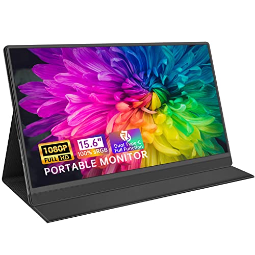 Hamtysan Portable Monitor 15.6'' FHD 1080P Portable Laptop Monitor - Black - Brand New