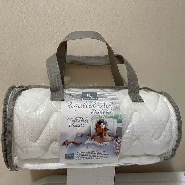 BATH HAVEN QUILTED AIR BATH BED 15X49" FULL BODY COMFORT AIR MESH NEW - WHITE - Brand New