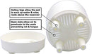 Unique 10" Self-Watering Aerating High Drainage Pot Deep Saucer 10" White - Brand New