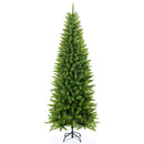 SENJIE ARTIFICIAL CHRISTMAS TREE,CLASSIC PINE FIR PENCIL TREE 6 FT - GREEN - Like New