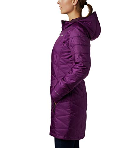COLUMBIA WOMEN'S MIGHTY LITE HOODED JACKET WILD IRIS EXTRA SMALL 1468771-594 - Brand New