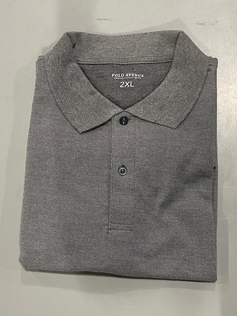 POLO AVENUE MEN'S - SIZE: MEN 2XL - CHARCOAL - Brand New