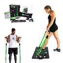 Home Gym 2.0 - Full Portable Gym Home Workout Package + 2 Extra Bands, Green Like New