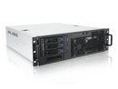IN WIN Open Bay 3U Short Depth Server Chasis With 500W Power Supply - Black