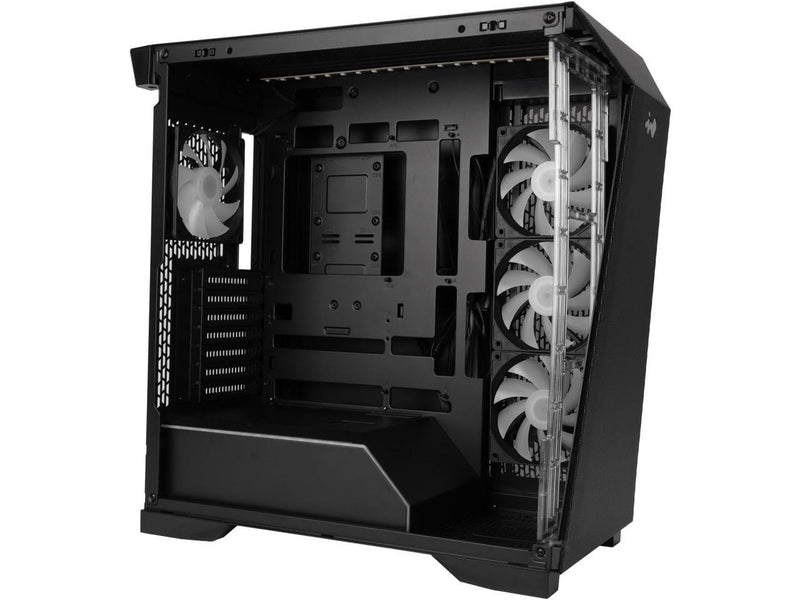 IN WIN PRISM Black Steel / Tempered Glass ATX Mid Tower Case (Computer Cases -