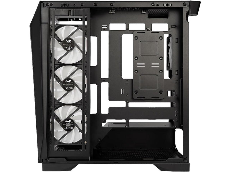 IN WIN PRISM Black Steel / Tempered Glass ATX Mid Tower Case (Computer Cases -