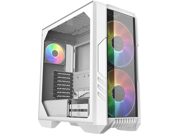 Cooler Master HAF 500 White Edition High Airflow ATX Mid-Tower with Mesh