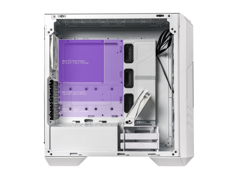 Cooler Master HAF 500 White Edition High Airflow ATX Mid-Tower with Mesh