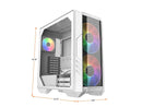 Cooler Master HAF 500 White Edition High Airflow ATX Mid-Tower with Mesh