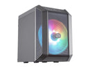 Cooler Master MasterCase H100 Mini-ITX PC Case with 200mm RGB Fan, Fine