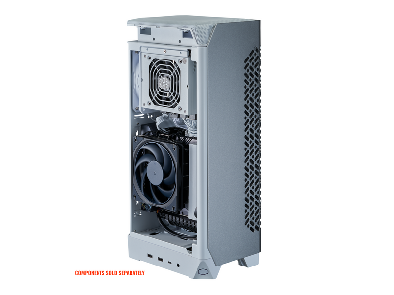 Cooler Master NCORE 100 Air White ITX  Small Form Tower Case, 3 Slot GPU,