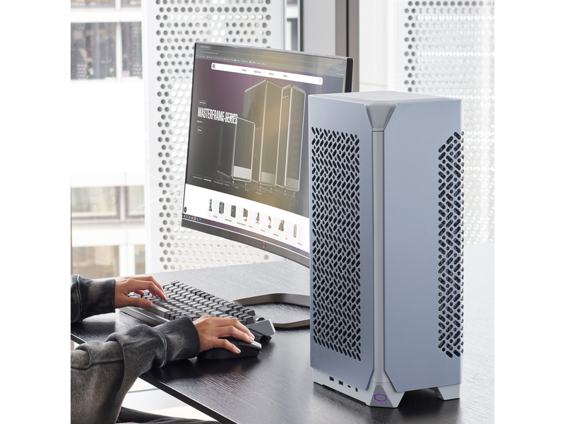 Cooler Master NCORE 100 Air White ITX  Small Form Tower Case, 3 Slot GPU,