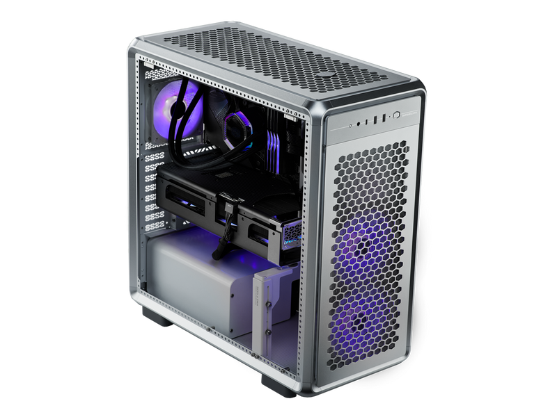 Cooler Master MasterFrame 600 Silver FreeForm FineMesh Airflow ATX Mid-Tower
