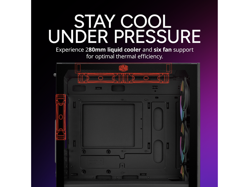 Cooler Master Elite 302 Micro-ATX High Airflow Minimalist PC Case, 365mm GPU