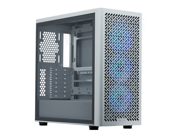 Cooler Master Elite 502 ATX High Airflow Minimalist PC Case, 410mm GPU Max,