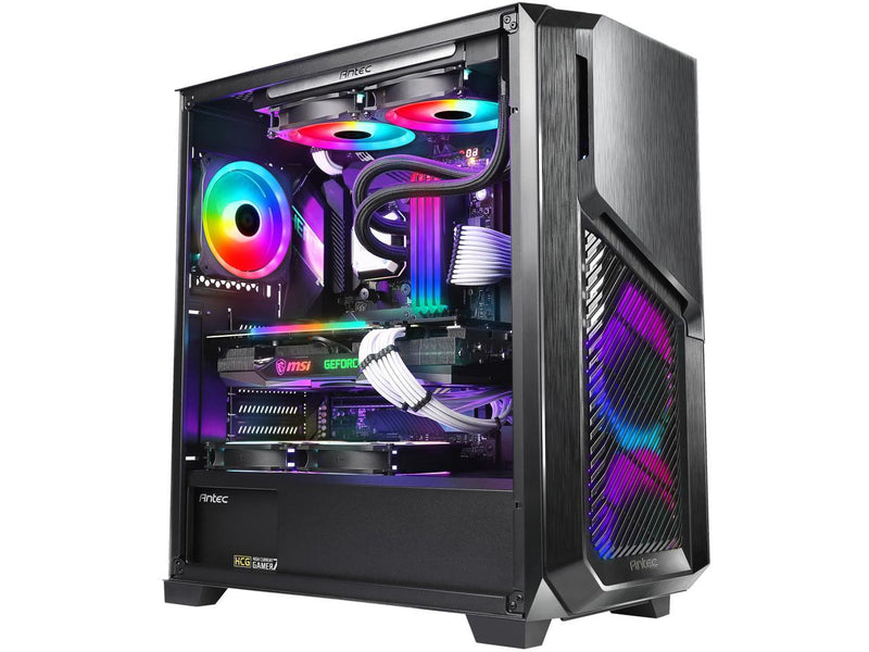 Antec Dark Phantom DP502 FLUX, Mid Tower ATX Gaming Case, Tempered Glass