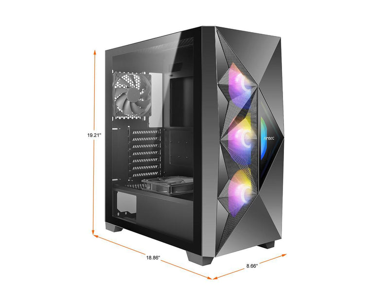 Antec DF800 Mid Tower Gaming Case - Black USB 3.0