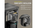 Antec C8, Fans not Included, RTX 40 Compatible, Dual-Chamber, tooless Design,