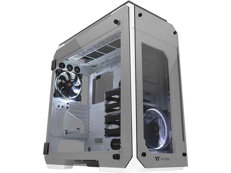 Thermaltake View 71 Snow 4-Sided Tempered Glass Vertical GPU Modular SPCC