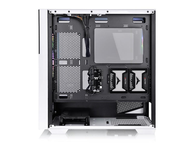 Thermaltake Divider 370 TG Snow ARGB Motherboard Sync E-ATX Mid Tower Computer
