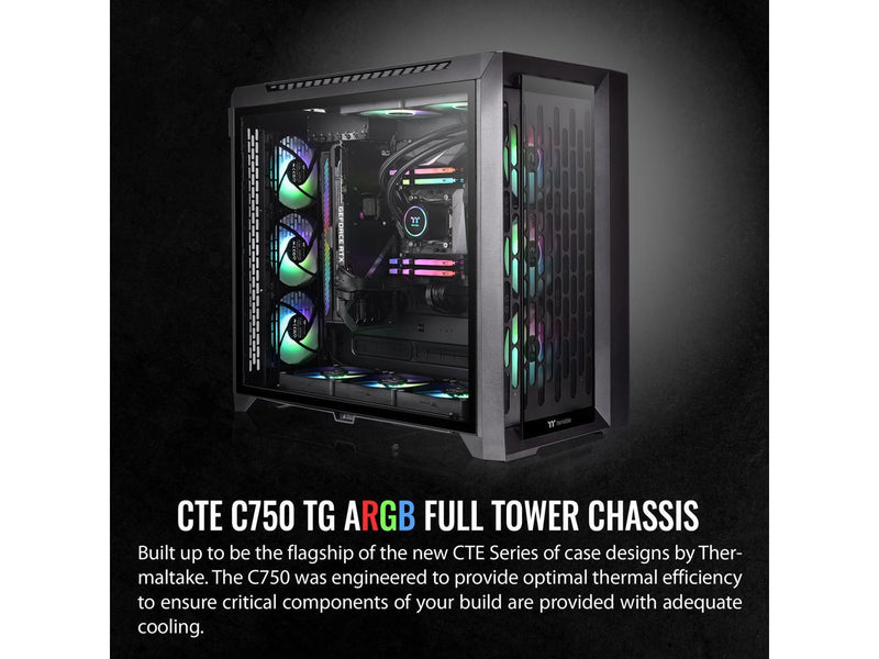 Thermaltake CTE C750 TG ARGB E-ATX Full Tower with Centralized Thermal