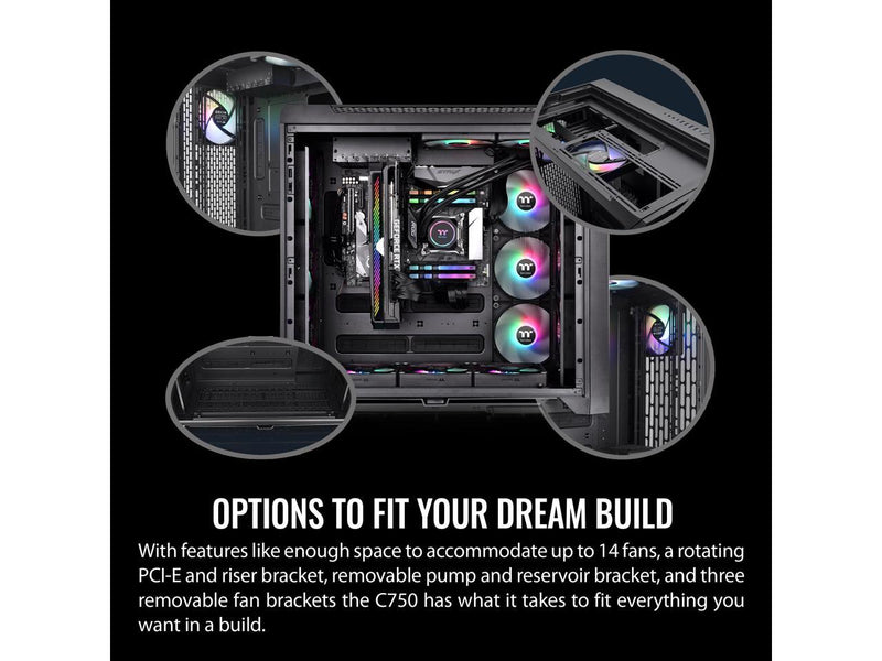 Thermaltake CTE C750 TG ARGB E-ATX Full Tower with Centralized Thermal