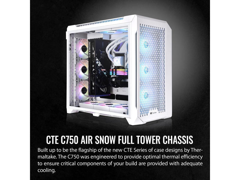 Thermaltake CTE C750 Air Snow E-ATX Full Tower with Centralized Thermal