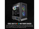 Thermaltake Ceres 300 Black Mid Tower E-ATX Computer Case With Tempered Glass