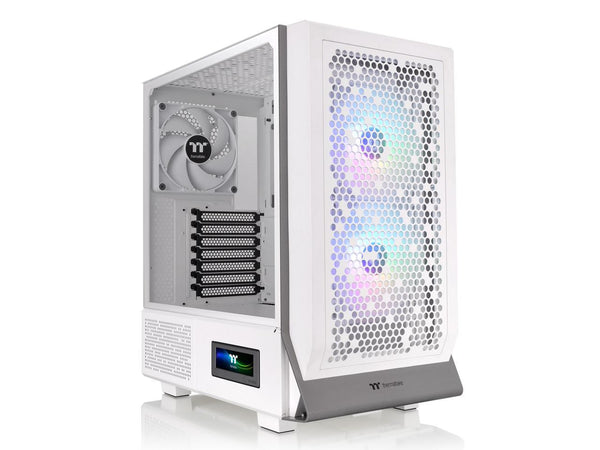 Thermaltake Ceres 300 Snow Edition Mid Tower E-ATX Computer Case With Tempered