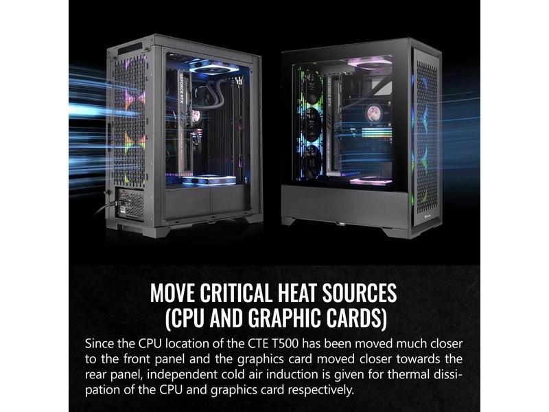 Thermaltake CTE T500 Air E-ATX Full Tower with Centralized Thermal Efficiency