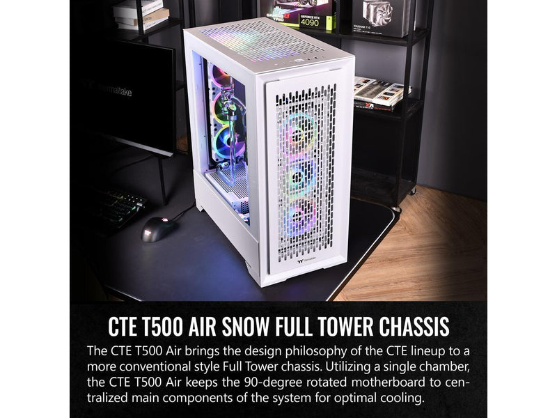 Thermaltake CTE T500 Air Snow E-ATX Full Tower with Centralized Thermal