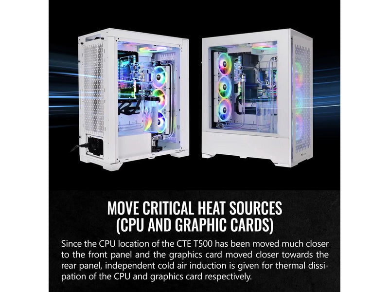 Thermaltake CTE T500 Air Snow E-ATX Full Tower with Centralized Thermal