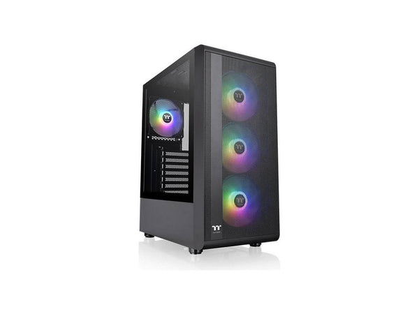 Thermaltake S200 Plus TG ARGB Black ATX Tempered Glass Mid Tower Gaming Computer