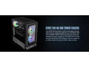 Thermaltake Ceres 350 MX Black Mid Tower ATX Case; 3 Pre-installed ARGB Fans;