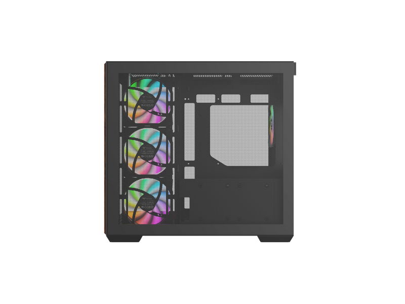 Thermaltake View 380 WS ARGB; Mid Tower Chassis; Side Wood Trim; 4x120mm ARGB