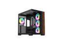 Thermaltake View 380 WS ARGB; Mid Tower Chassis; Side Wood Trim; 4x120mm ARGB