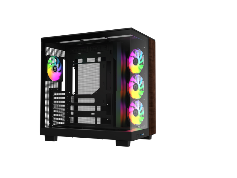 Thermaltake View 380 XL WS ARGB; Mid Tower Chassis; Side Wood Trim; 4x120mm ARGB