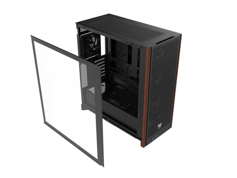 Thermaltake S370 WS; Mid Tower Chassis; Wood Front Trim; 4x120mm CT120 PWM Fans