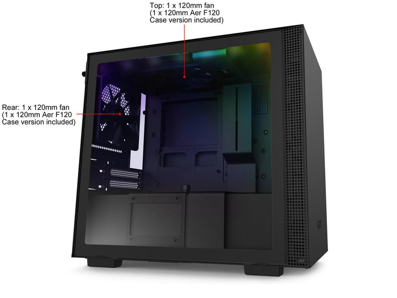 NZXT H210i - Mini-ITX PC Gaming Case - Front I/O USB Type-C Port - Tempered
