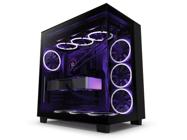 NZXT H9 Flow - All Black - CM-H91FB-01 - Dual-Chamber Mid-Tower Airflow Case