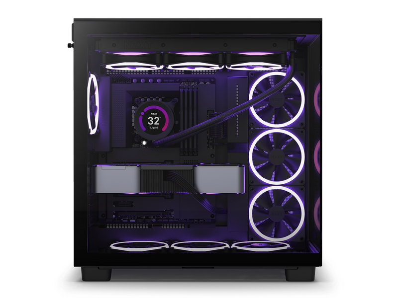 NZXT H9 Flow - All Black - CM-H91FB-01 - Dual-Chamber Mid-Tower Airflow Case