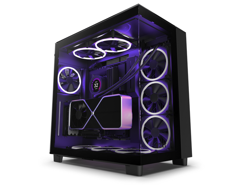 NZXT H9 Elite - All Black - CM-H91EB-01 - Premium Dual-Chamber - Mid-Tower - RGB