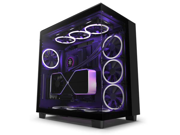 NZXT H9 Elite - All Black - CM-H91EB-01 - Premium Dual-Chamber - Mid-Tower - RGB