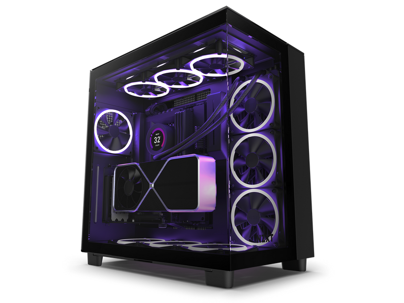 NZXT H9 Elite - All Black - CM-H91EB-01 - Premium Dual-Chamber - Mid-Tower - RGB