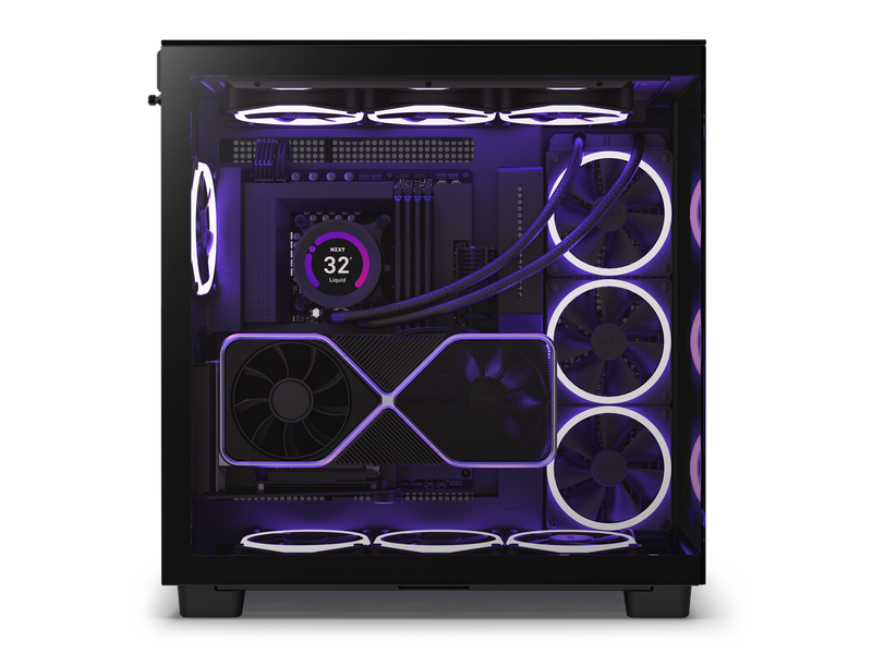 NZXT H9 Elite - All Black - CM-H91EB-01 - Premium Dual-Chamber - Mid-Tower - RGB